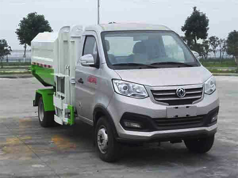 东风3.5T纯电动挂桶式垃圾车